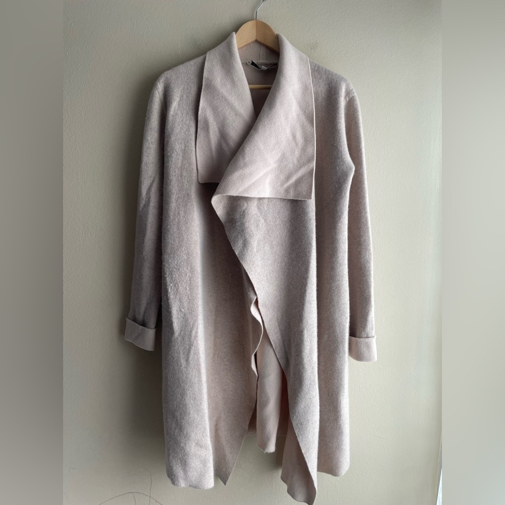 The Cashmere Project Women Long Thick Cardigan Cashmere Sweater Light Pink XS